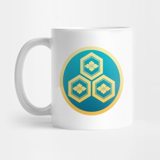 Azai Clan Crest Mitsumori Kikkou ni Hanabishi Mug